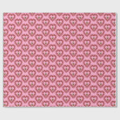 Valentinstag Liebe Herzstück Acorn Gemustert Geschenkpapier (Flach)