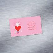 Valentinstag Liebe Herzstück Axolotl Custom Magnetische Visitenkarte (Beispiel)