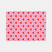 Valentinstag Liebe Herzstück Axolotl Gemustert Fleecedecke (Vorderseite (Horizontal))
