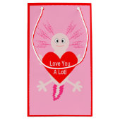 Valentinstag Liebe Herzstück Axolotl Kleine Geschenktüte (Rückseite)
