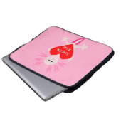Valentinstag Liebe Herzstück Axolotl Laptopschutzhülle (Vorne Knopf)