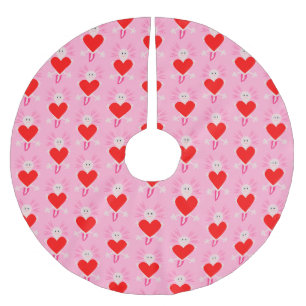 Valentinstag Liebe Herzstück Axolotl Polyester Weihnachtsbaumdecke
