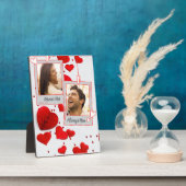 Valentinstag Liebe Hört Custom Couple Foto Fotoplatte (Seite)