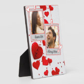 Valentinstag Liebe Hört Custom Couple Foto Fotoplatte (Seite)