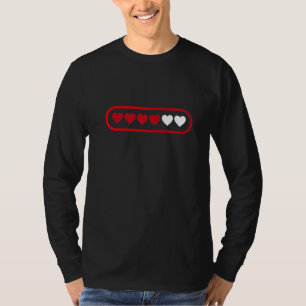 Valentinstag Liebe hört das Laden von Grafikdesign T-Shirt