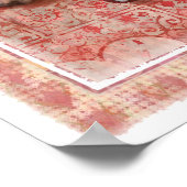 Valentinstag Liebe Hund und Katzenposter Poster (Ecke)