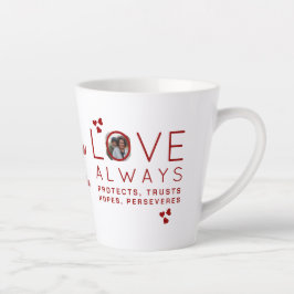 Valentinstag LIEBE IMMER Foto Christlich Milchtasse