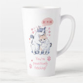 Valentinstag Liebe Katz Lover Sei mein Milchtasse (Rechts)