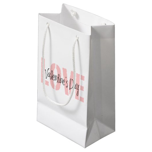 Valentinstag Liebe Kleine Geschenktasche Kleine Geschenktüte (Vorderseite Schrägansicht)