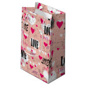 Valentinstag-Liebe Kleine Geschenktüte (Rückseite Schrägansicht)
