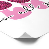 Valentinstag "Liebe Liebe Liebe" Poster (Ecke)