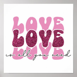 Valentinstag "Liebe Liebe Liebe" Poster