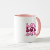 Valentinstag "Liebe Liebe Liebe" Tasse (VorderseiteRechts)