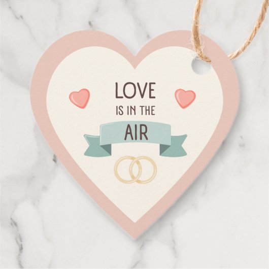 Valentinstag - Liebe liegt in der Luft Geschenkanhänger (Rückseite)