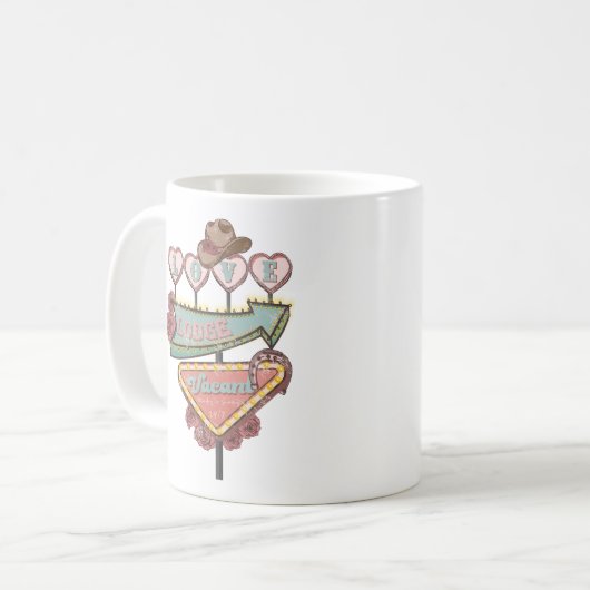 Valentinstag Liebe Lodge Kaffeetasse (Vorderseite Links)