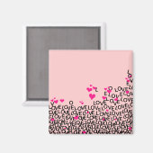 Valentinstag Liebe Magnet (Vorderseite/Rückseite)