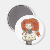 Valentinstag Liebe Magnet (Vorderseite/Rückseite)