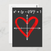 Valentinstag Liebe Mathematik Gleichung Mathematik Postkarte (Vorne/Hinten)