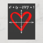 Valentinstag Liebe Mathematik Gleichung Mathematik Postkarte (Vorderseite)