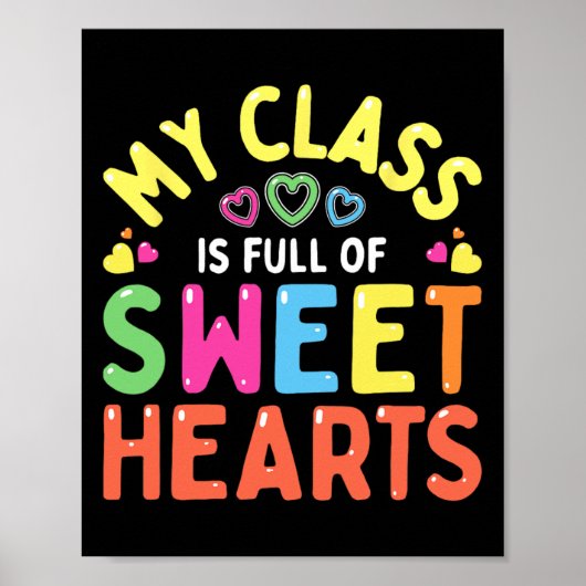 Valentinstag Liebe Meine süßen Schüler Poster (Vorne)