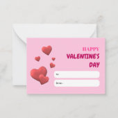 Valentinstag-Liebe Mitteilungskarte (Vorderseite)