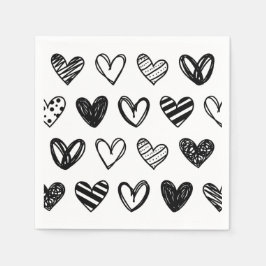 Valentinstag Liebe Muster Napkins Serviette