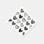 Valentinstag Liebe Muster Napkins Serviette (Ecke)