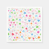 Valentinstag Liebe Muster Serviette (Vorderseite)