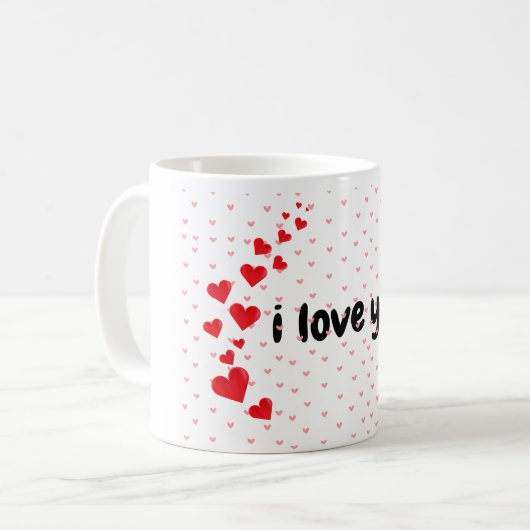Valentinstag Liebe Paar Geschenkromane Kaffeetasse (Vorderseite Links)