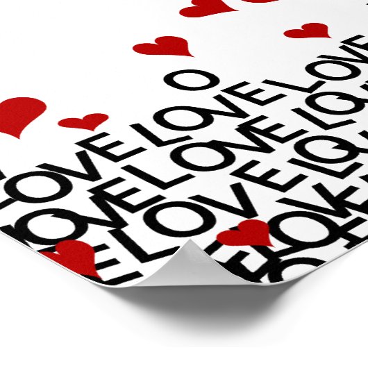 Valentinstag Liebe Poster (Ecke)