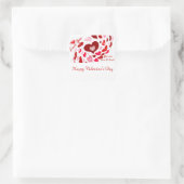 Valentinstag,Liebe_ Quadratischer Aufkleber (Tasche)