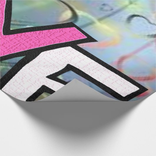 Valentinstag Liebe rosa Geschenkpapier (Ecke)