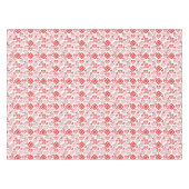 Valentinstag Liebe Rosa, Rot und Weiß Muster Tischdecke (Vorderseite (Horizontal))