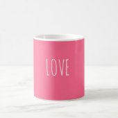 Valentinstag, Liebe, Rosa Verwandlungstasse (Mittel)