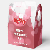 Valentinstag Liebe Rotes Herz Geschenkschachtel (Geöffnet)