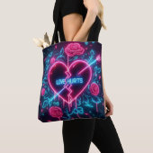 Valentinstag Liebe schmerzt Neon Heart Tasche (Von Nahem)