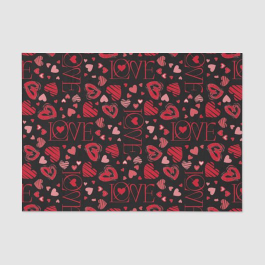 Valentinstag-Liebe Seidenpapier (Vorderseite)