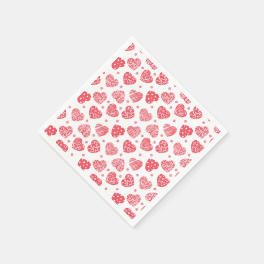 Valentinstag-Liebe Serviette (Ecke)