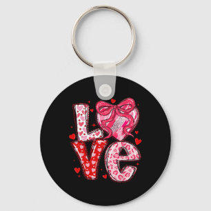 Valentinstag Liebe Spitze Kokette Schleife Herz Mä Schlüsselanhänger