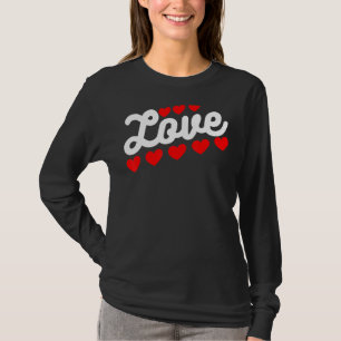 Valentinstag-Liebe - Striche T-Shirt