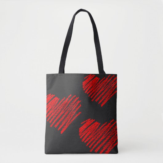 Valentinstag, Liebe-Tasche, rote Herz-Tasche Tasche (Vorderseite)