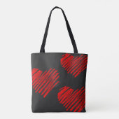 Valentinstag, Liebe-Tasche, rote Herz-Tasche Tasche (Rückseite)