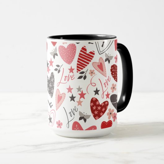 Valentinstag Liebe Tasse (VorderseiteRechts)