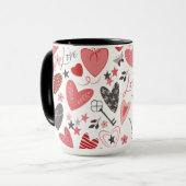 Valentinstag Liebe Tasse (Vorderseite Links)