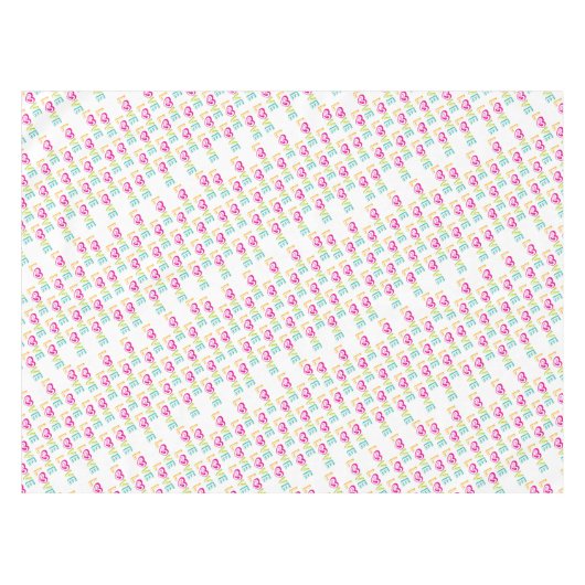 Valentinstag-Liebe Tischdecke (Vorderseite (Horizontal))