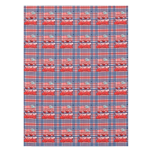 Valentinstag-Liebe Tischdecke (Vorderseite)