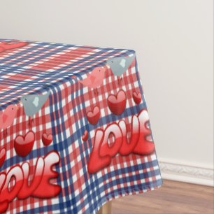 Valentinstag-Liebe Tischdecke