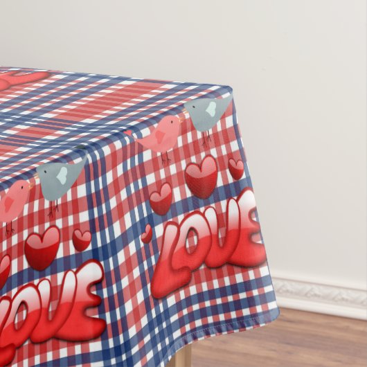 Valentinstag-Liebe Tischdecke (Beispiel)