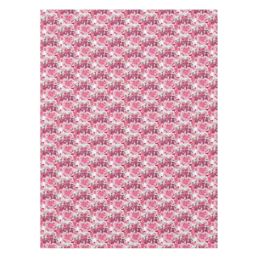 Valentinstag-Liebe Tischdecke (Vorderseite)