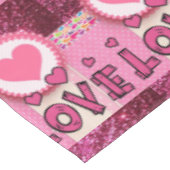 Valentinstag-Liebe Tischdecke (Schrägansicht)